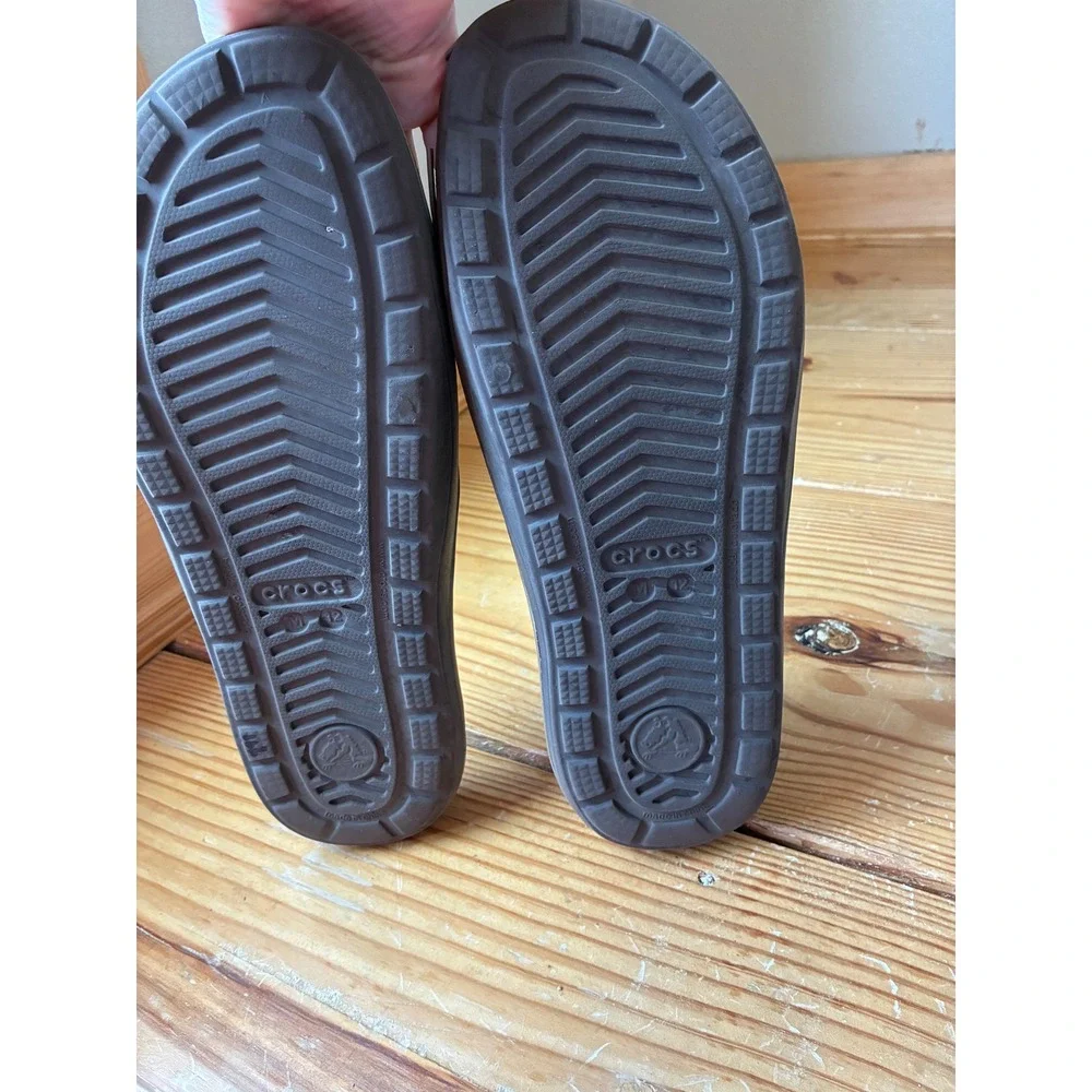 Crocs Slide Sandals Men Size 12 Black Comfy Blokecore Sporty Athleisure